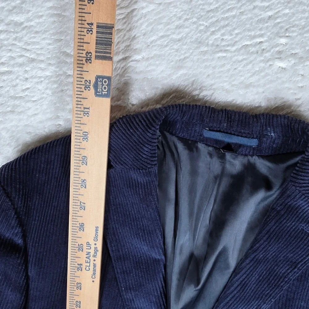 NEW Jos A Bank 1905 Navy Men 42 Regular Spandex Tailored Fit Corduroy 7859 L/S